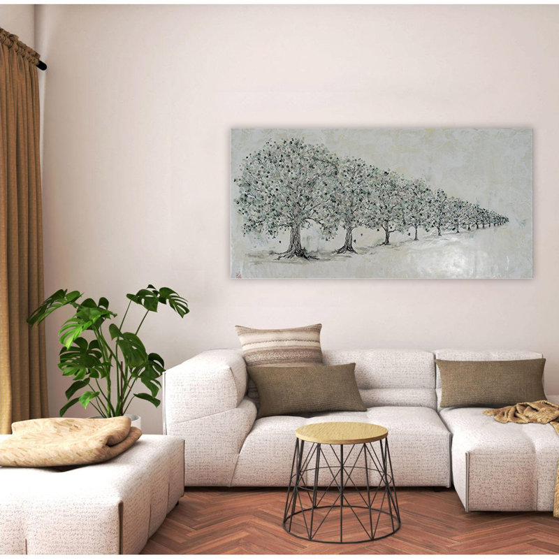 Nature Inspired "Renewal in Bloom" Canvas Wall Art By , 12" H x 24" W, Wrapped Canvas