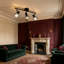 Allorah 3-Light Vintage Black Flush Mount Ceiling Light