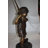 Golfer Boy in Big Shoes Bronze Statue, Maelys Handcrafted Sculpture for Home or Garden, 18"Lx14"Wx49