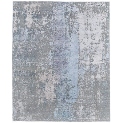 Tenyia Modern Abstract Blue Area Rug