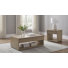 Ensemble de tables basses et de tables de bout avec rangement Latte 2 pièces Retta
