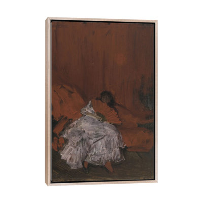 Rouge et rose «La Petite Mephisto», reproduction d'art sur toile encadrée
