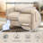 Electric 2-Point Massage Upholstered Push Back Recliner with Silent Motor-1687077644