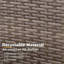 Ensemble de causeuse de patio modulaire en osier toutes saisons