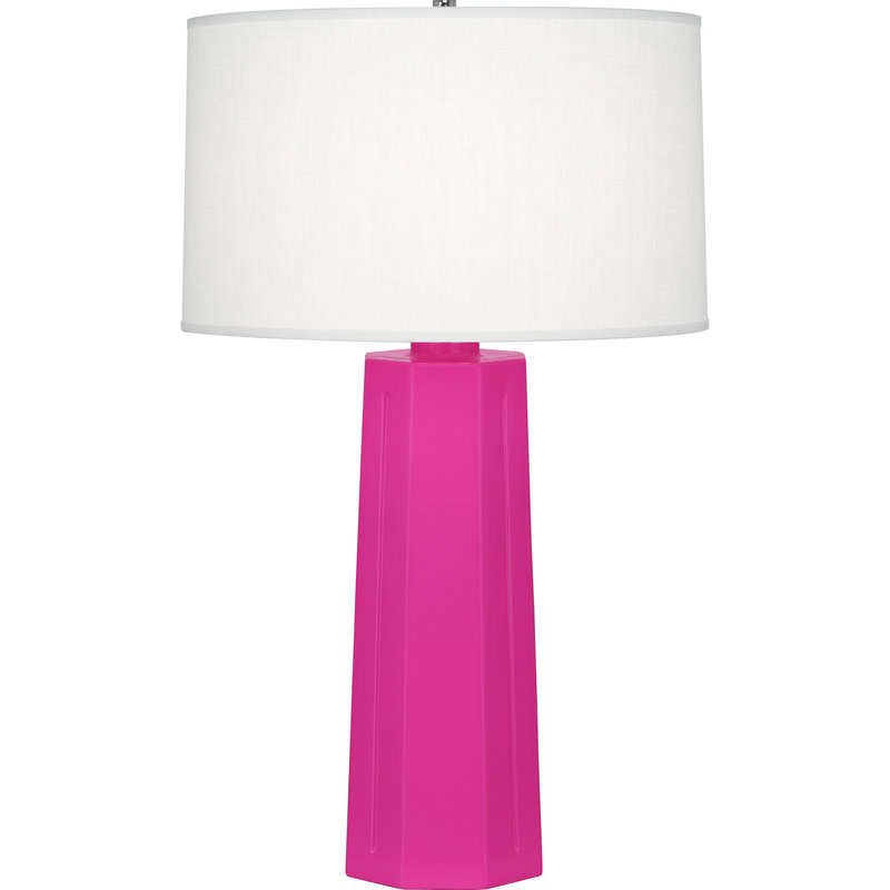Mason Ceramic Table Lamp, Razzle Rose