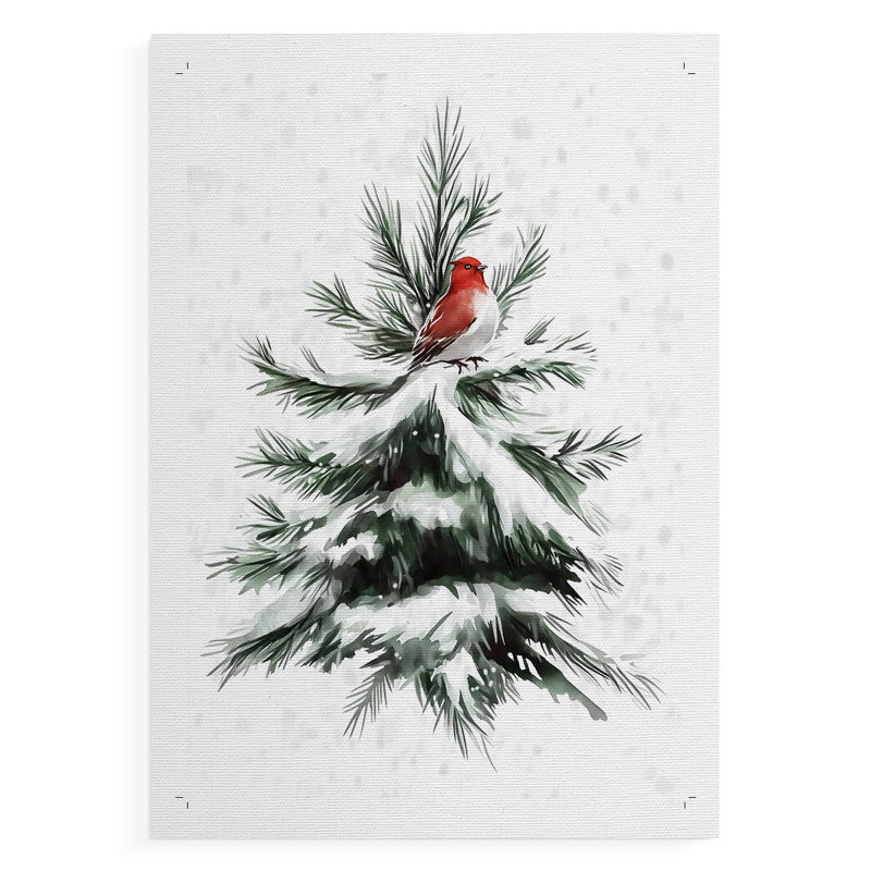 Art des Fêtes de Noël, CD XXXV, impression sur toile seulement - NON-CADRE, H 18 po x l 12 po