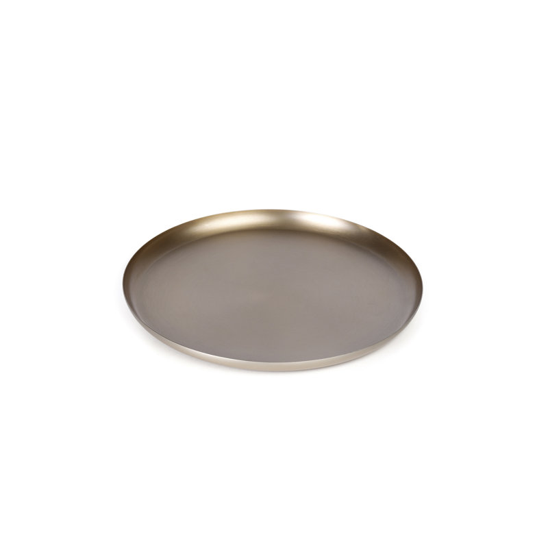 Metal Tray, 1.5cm H x 39cm W x 39cm D, Rose Gold