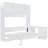 White Space - Saving Queen Size Wall Bed With Hydraulic Mechanism, Desk, And Storage For Small Spaces In Home Mounted Shelves, 600 Lbs Capacity Living