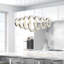Lustre à DEL avec finition chromée