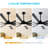 Osaze Ceiling Fan with LED Lights-91132635-91062120