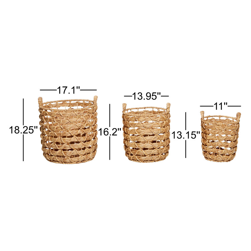 Handmade Decorative and Functional Storage Basket with Handles