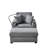 55" Oversized Reclining Sleeper Chaise Lounge Chair In Grey With , Cup Holder, Phone Stand, Charging Port And Storage For Bedroom Living Room, Lantern Velvet Upholstery Comfy Storage, Stand Port,-553829451