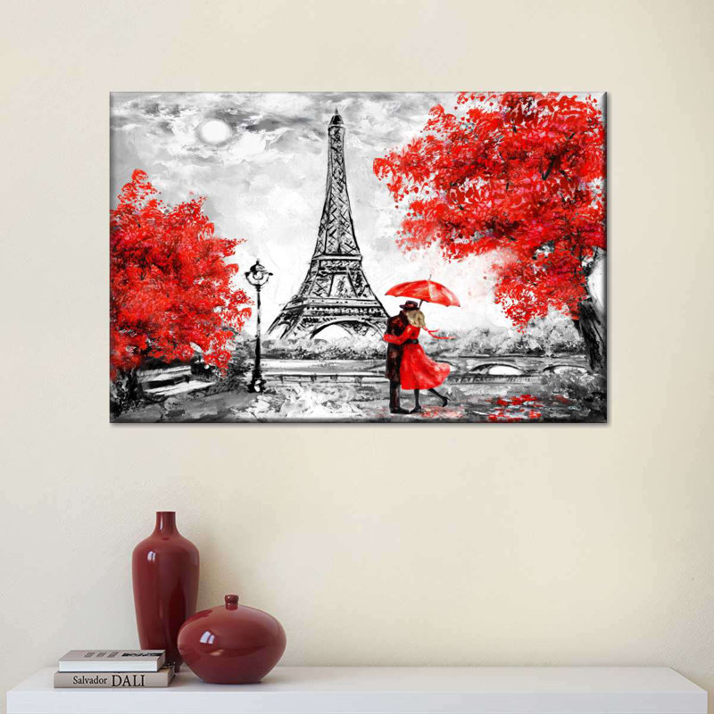 «Paris Couple Pop», reproduction sur toile, H 26 po x l 39 po x P 1,25 po
