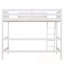 Lit mezzanine simple en bois avec échelle-1998462796
