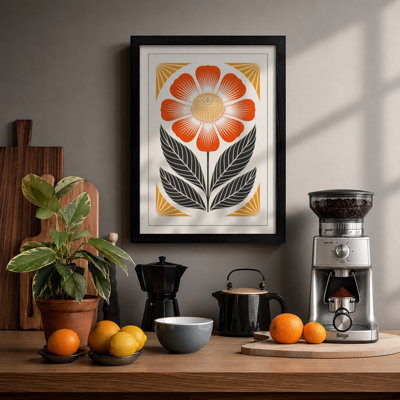 Geometric Bloom Botanical - Framed Print