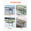 Balcony Hanging Table 19 X 24 In Outdoor Metal Patio Railing Table Adjustable