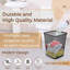 Meleah 10L Square Open Waste Bin Mesh Bins Nonslip Metal Bin Indoor Waste Paper Bin For Home Office