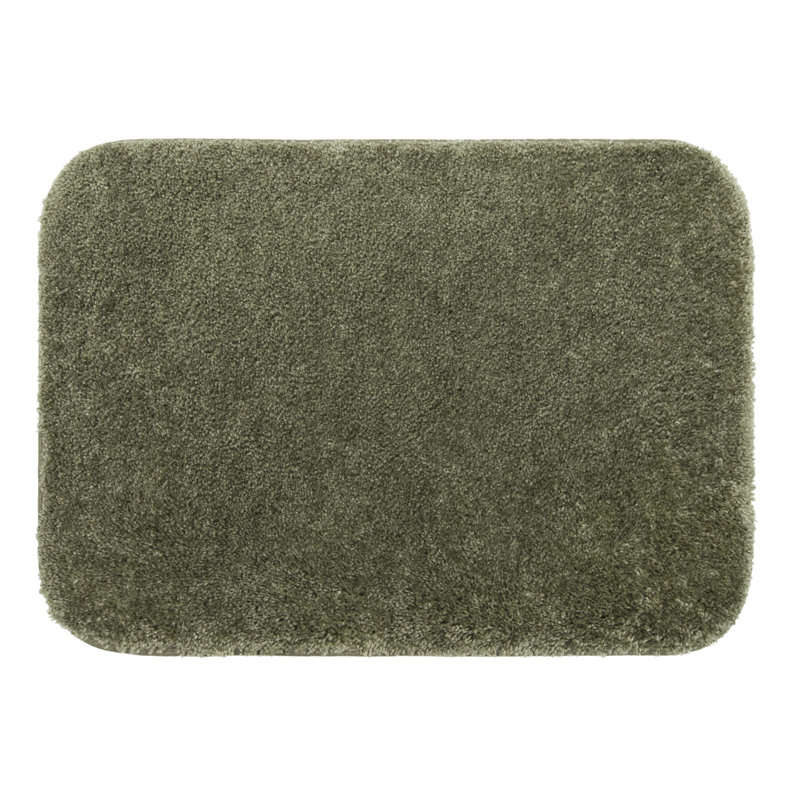 Tapis pour salle de bain Galena, L 17 po x L 24 po, Vert lierre