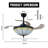 42'' Ceiling Fan With Led Lights