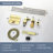 1 Handle Bathroom Waterfall Faucet with Diverter-81844678