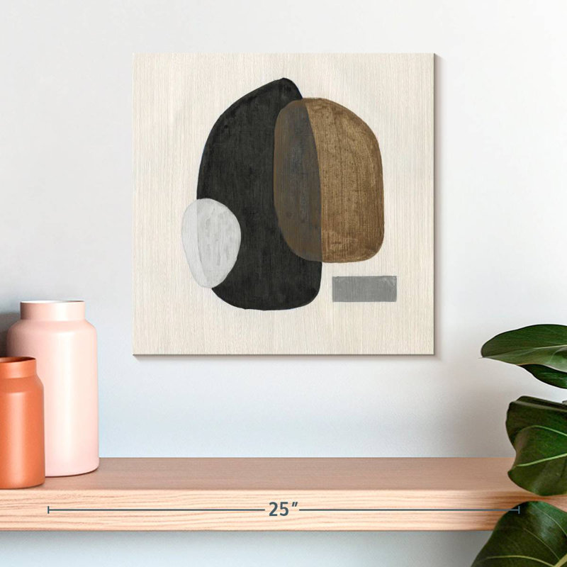 Neutral Stones III, 16" H x 16" W