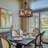 19.7 in. 5-Light Dimmable Farmhouse Dining Room Chandelier with Metal Accents Drum Wood Caged 