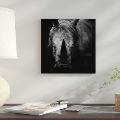 " Rhino In Black & White " Black and White Photography