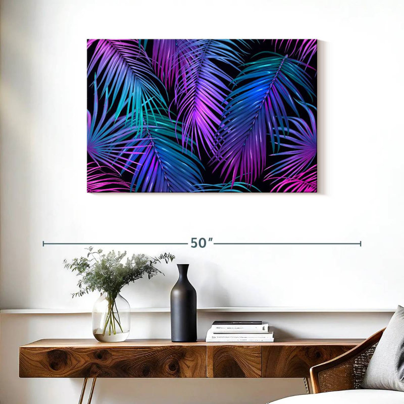 Feuilles de palmier Kerner aux couleurs néon