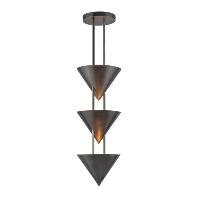 Versus 10-in Brass Pendant