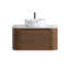 Meuble-lavabo cannelé avec armoire de rangement et tiroirs 30 po Avalon-133010660