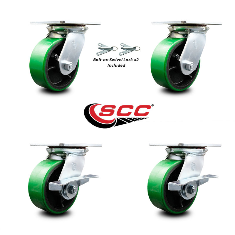 Roulettes pivotantes, Vert