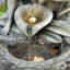 Fontaine d'extérieur 22,75 "à 4 niveaux en béton de polyrésine avec pompe et lumière DEL (KD)