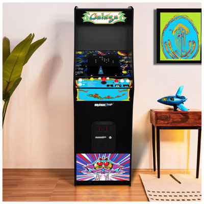 Arcade1Up GALAGA Deluxe 14 Games in 1, 5 Foot Stand-Up Cabinet Arcade Machine