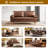 Aisha 70" Faux Leather Square Arm Loveseat-91527613