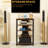 TV Stand, AV Media Stand, Corner Audio Tower With Storage Shelves And Steel Frame, Living Room Storage