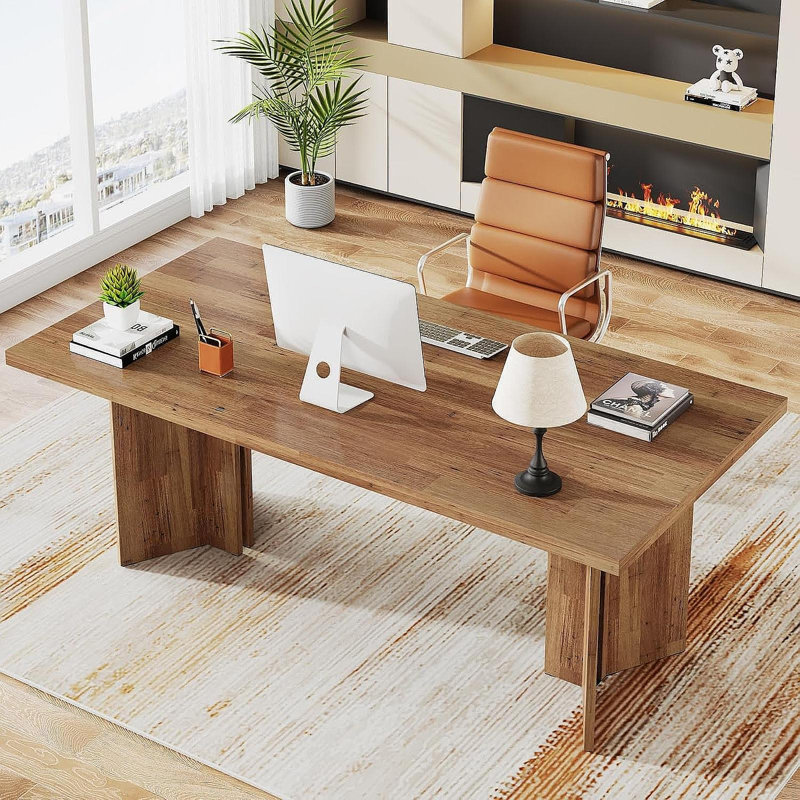 Bureau de direction 63 po Farmhouse, Noyer brun