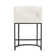 27" H Counter Height Bar Stools, Modern Barrel Counter Stools With Backrest And Arms, Black Metal Frames, Linen Fabric Upholstered Accent Barstools For Kitchen Island
