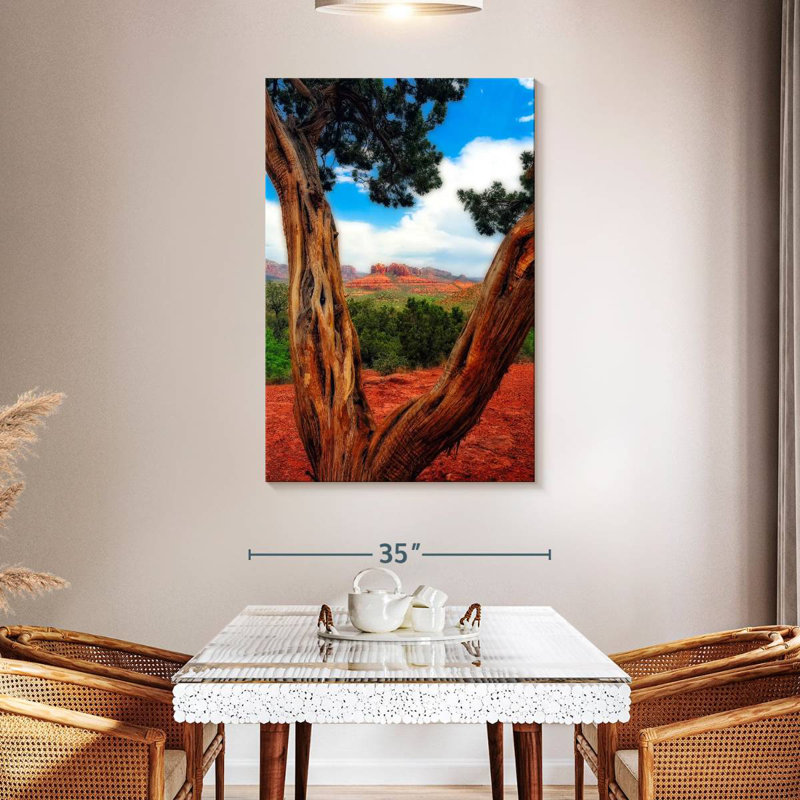 Aime Desert Reds, 48" H x 32" W