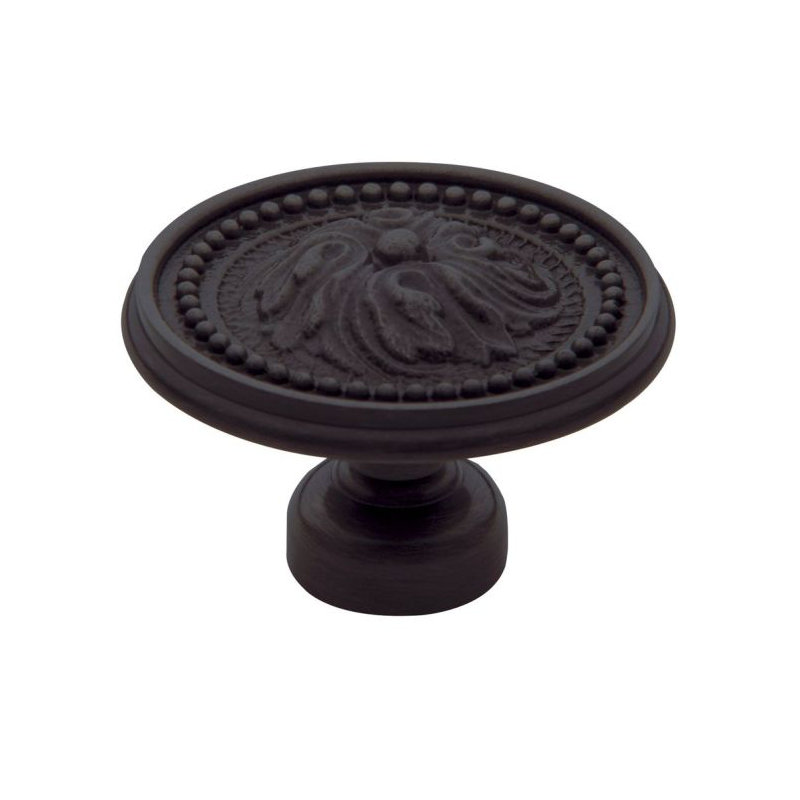 1 1/2" Diameter Round Knob, Venetian Bronze, 1.5" Diameter
