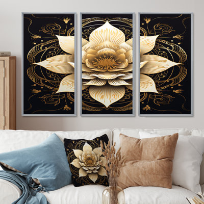 Teagin - lot d'art mural lotus