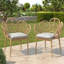 Ensemble de 2 chaises d'extérieur en osier