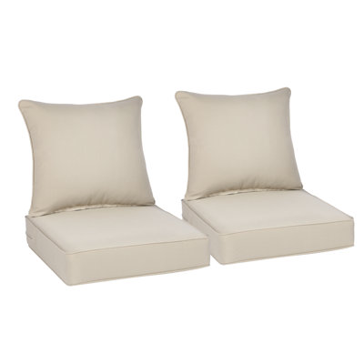 Outdoor Deep Seat Chair Cushion Set