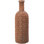 Vase 14 po en terre cuite brun foncé - Vase rustique texturé pour la maison et le bureau
