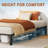 Metal Bed Frame, Heavy Duty Platform with 800 lbs Support, No Box Spring Needed, Easy Tool-Free Assembly, Noise-Free Design-1453551866