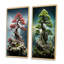 «Asian Art Bonsais Wisdom», 2 pièces sur toile-732171348-732171349