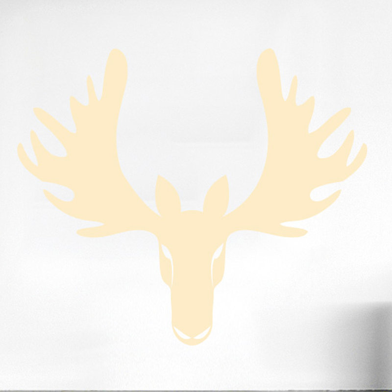 Animals Wall Decal, Large, Beige