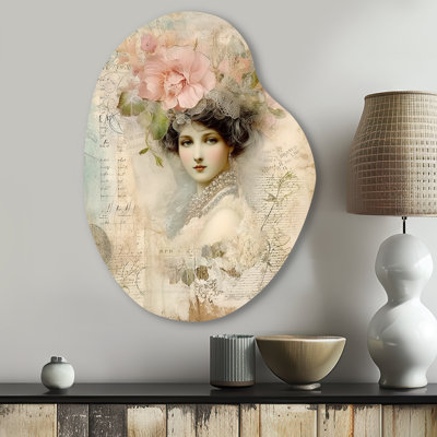 Faye - Rose Pear Shape Assymterical Metal Wall Art