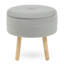 Presidio 46cm Wide Tufted Round Solid Colour Ottoman with Storage-1754185220