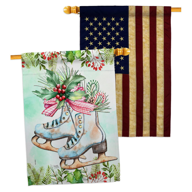 Double Sided 40'' H x 28'' W Polyester House Flag