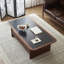 American vintage rock plate end table